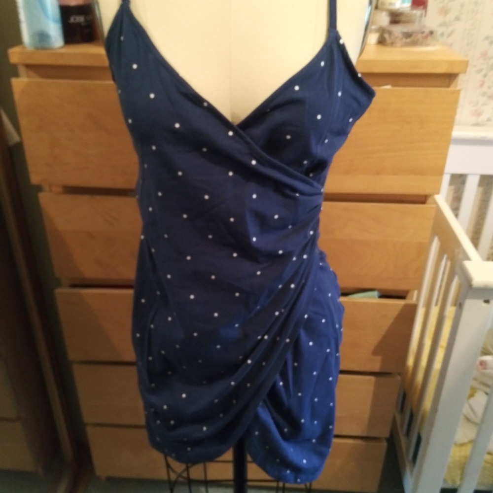 Polka dot mini dress